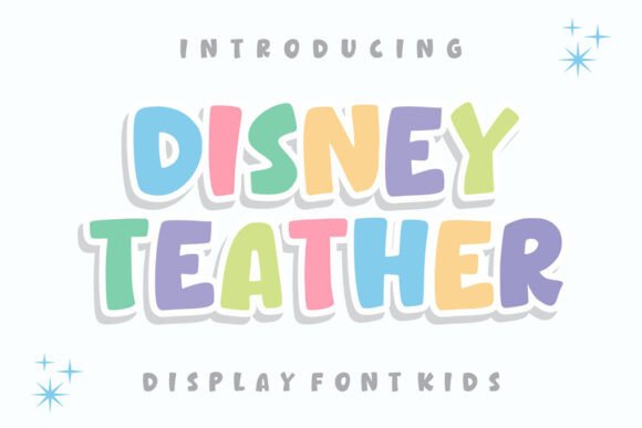 Disney Teather: A Whimsical Font for Playful Designs