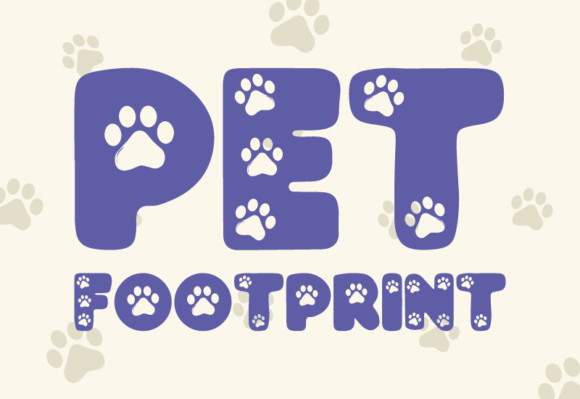 The Playful Charm of Pet Footprint for Creative Design
